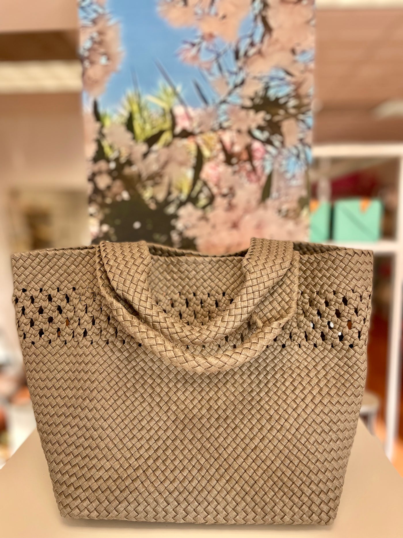 Zinco Hand Woven Ribbon/Yarn Handbag 6491