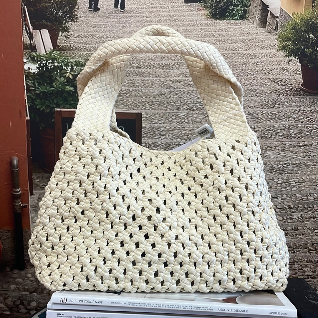 Hand Woven Yarn/Fabric Handbag 6580
