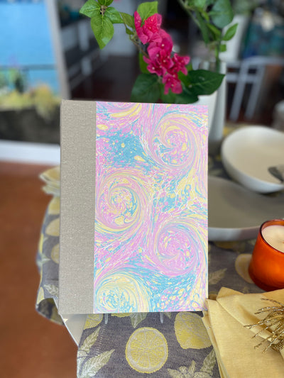 Marbled Paper Guest Book